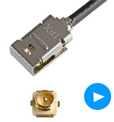 MHF® I LK 极细同轴线射频连接器