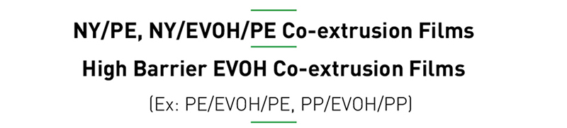 NY/PE, NY/EVOH/PE Co-extrusion Films