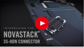 NOVASTACK® 35-HDN屏蔽式板对板连接器