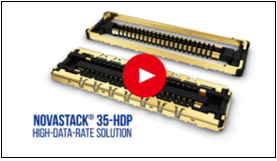 NOVASTACK® 35-HDP屏蔽式板对FPC连接器