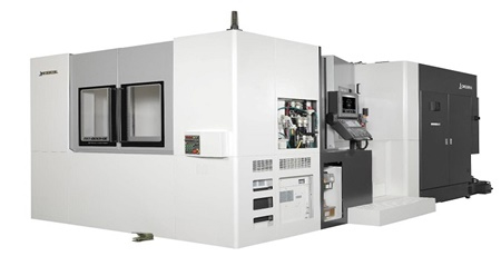 Horizontal machining center that reduces environmental load in manufacturing