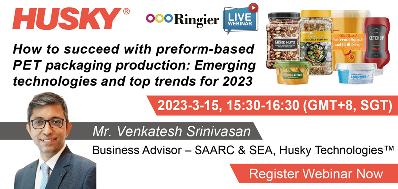 Ringier Live | How to succeed with preform-based PET Packaging production:Emerging technologies and top trends for 2023